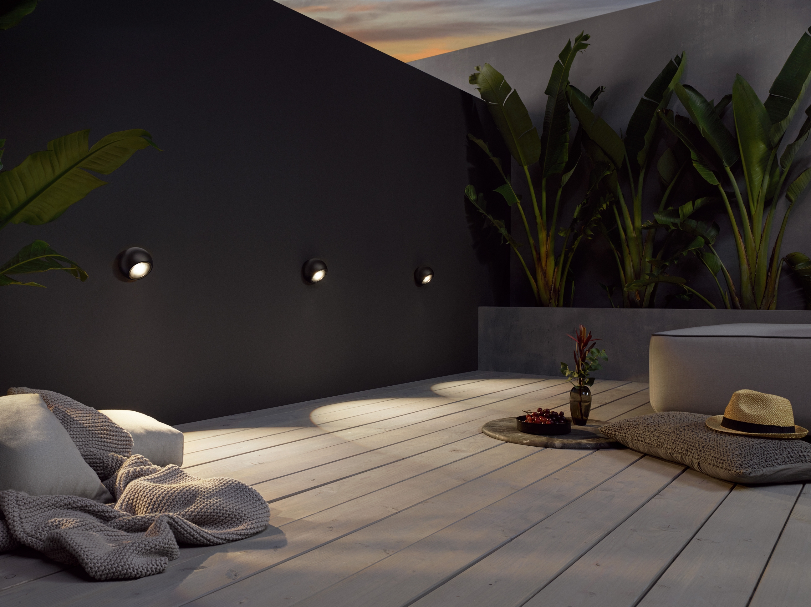 Wandstrahler Sito latto wall schwarz matt