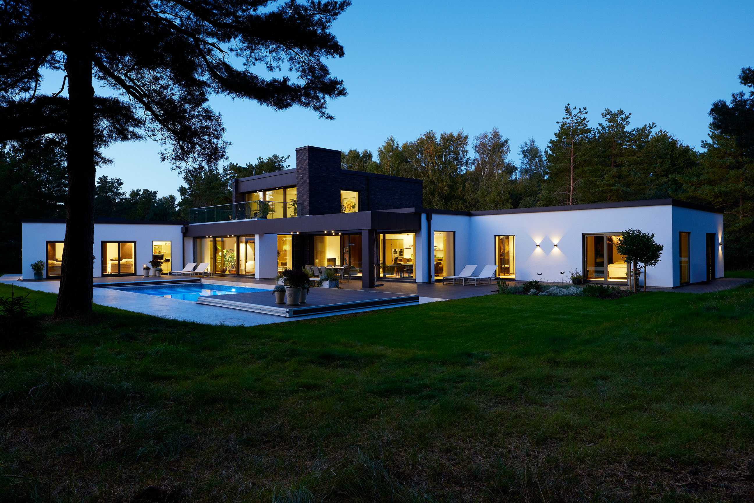 Die Villa Skane von Außen