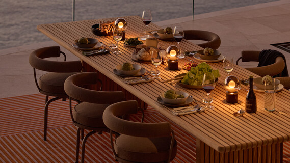 High 5 Esstisch aussen Luna pura