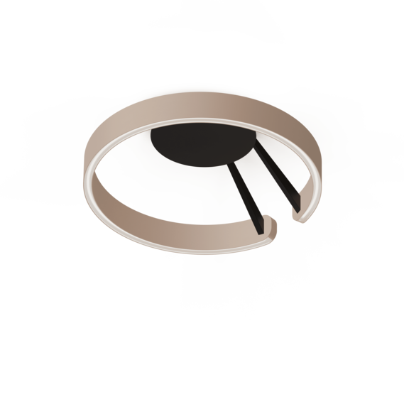 Luminaire in matt gold matt black