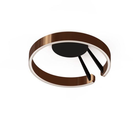 Luminaire in rose gold