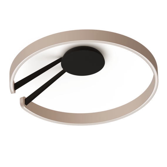 Luminaire in matt gold matt black