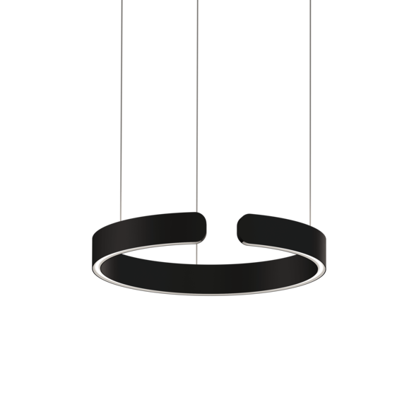 Luminaire in matt black