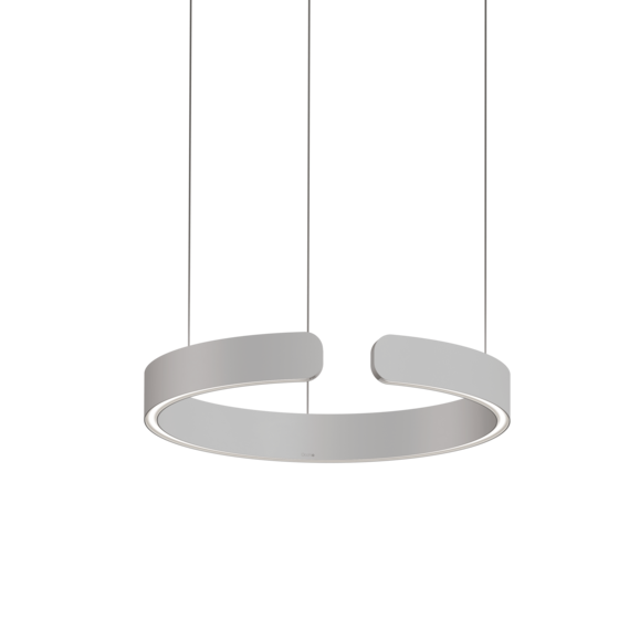 Luminaire in matt silver