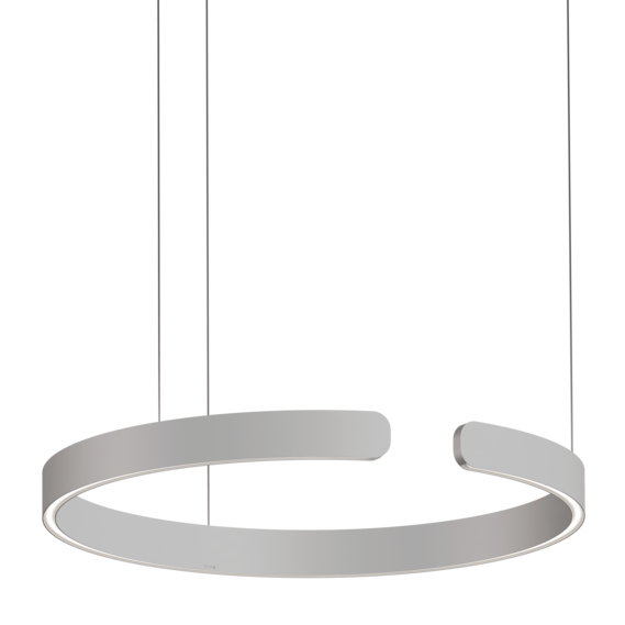Luminaire in matt silver