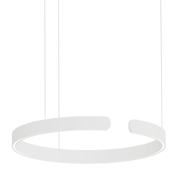 Luminaire in matt white