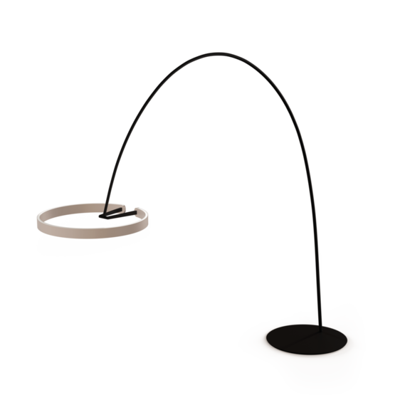 Luminaire in matt gold matt black