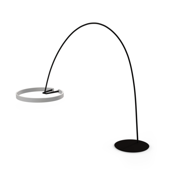 Luminaire in matt silver