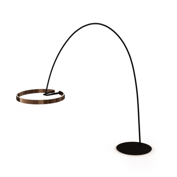 Luminaire in rose gold