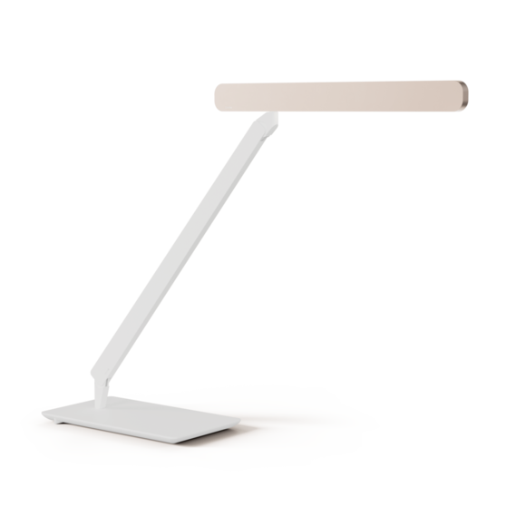 Luminaire in matt gold matt white