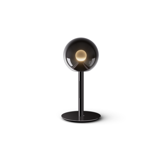Luminaire in dark chrome