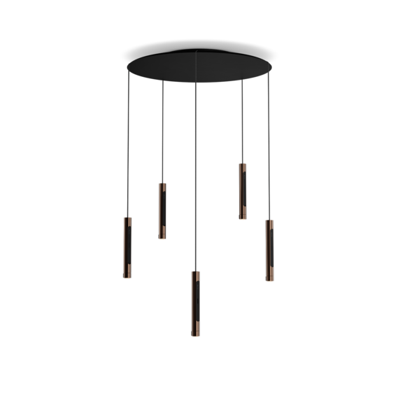 Luminaire in rose gold