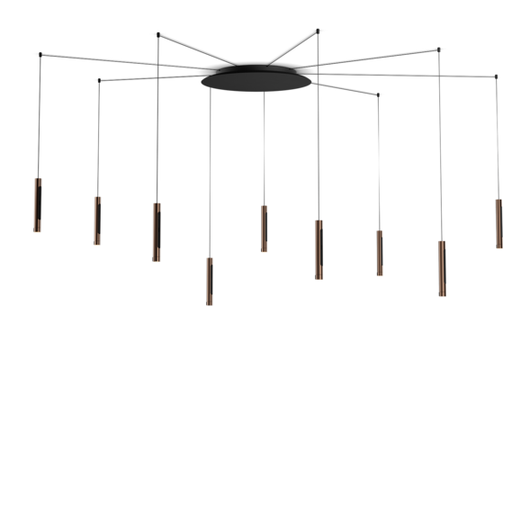 Luminaire in rose gold