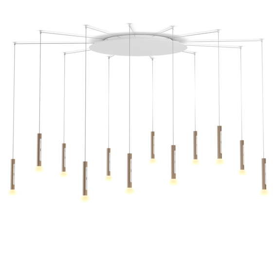 Lampade inmatt gold matt white