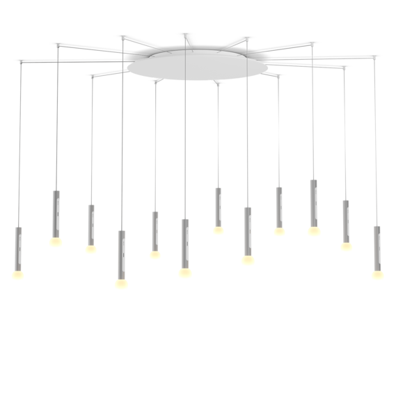 Lampade inmatt silver matt white