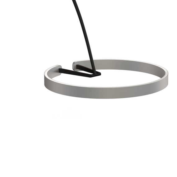 Luminaire in matt silver