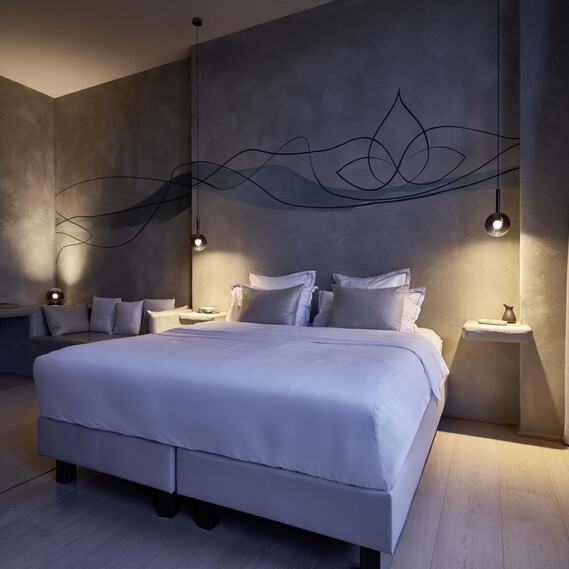 Ayuryoga Hotel Luna Raum Bett