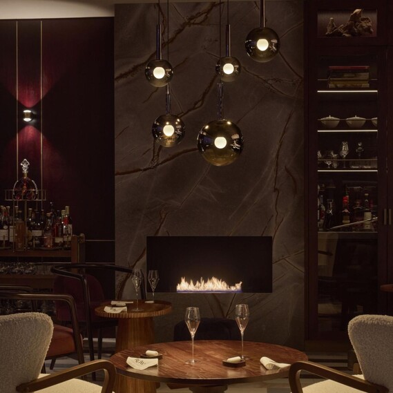 Row on 5 Restaurant London Occhio Lighting