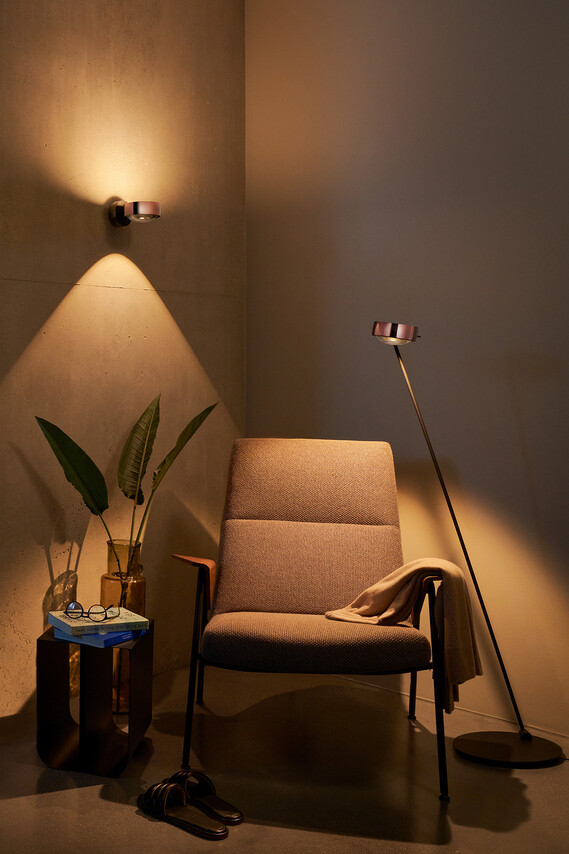 Occhio sento luminairs in living room situation