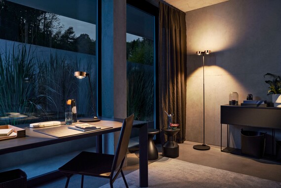 Stehleuchte Sento terra rose gold Büro