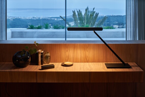 Tischleuchte Taglio tavolo fix black phantom