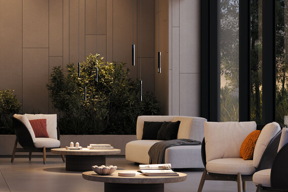 Coro sospeso CGI Lobby