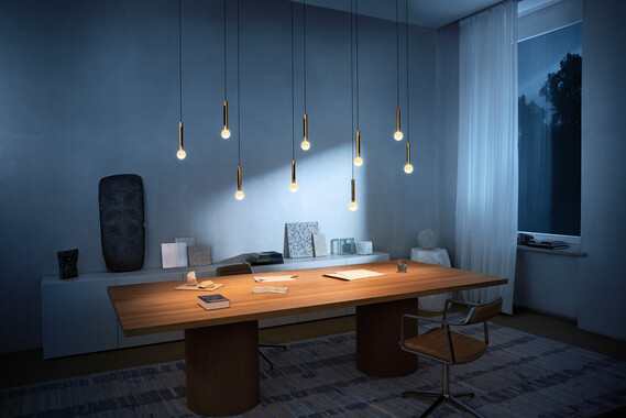 Occhio coro moon sospeso spider 9 Pendelleuchte