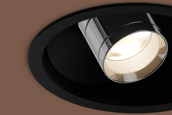 Occhio coro piano edge dark chrome Deckenstrahler