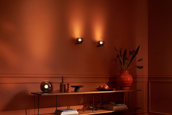 Occhio luna parete wall luminaire in warm surrounding