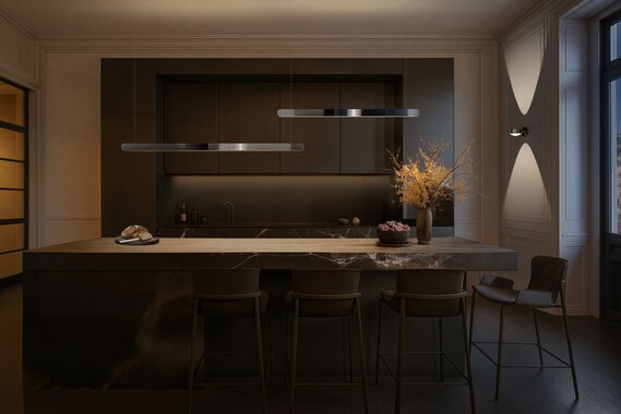 Occhio Mito volo Sento verticale dark chrome Küche