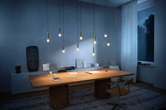 Occhio coro moon sospeso spider 9 Pendelleuchte