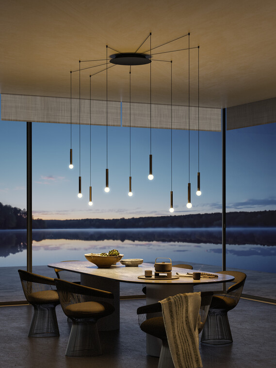 Coro moon spider über Esstisch