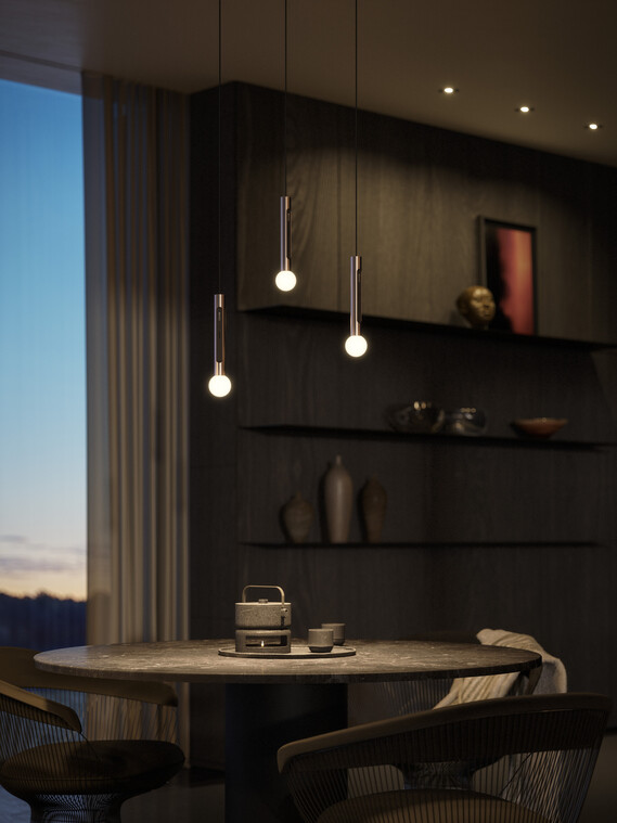 Coro moon sospeso CGI Esstisch