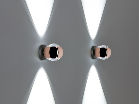 Wandstrahler io verticale rose gold