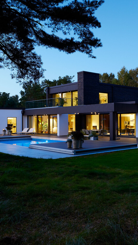 Die Villa Skane von Außen