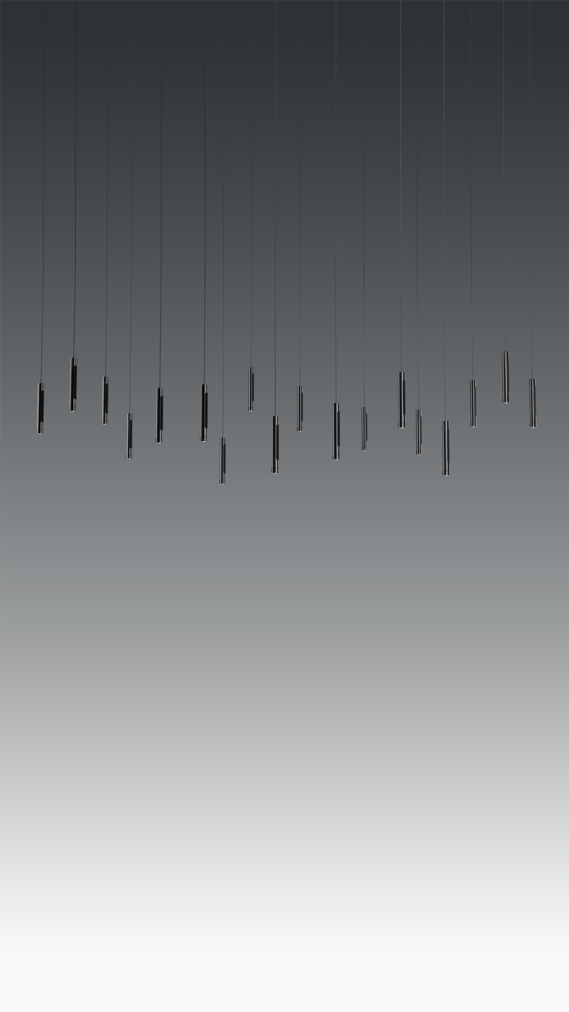 Occhio coro sosepeso spider 18 dark chrome Pendelleuchte