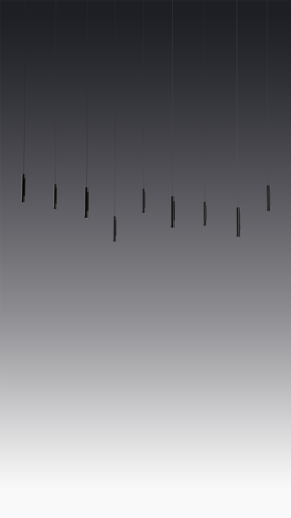 Occhio coro sosepeso spider 9 black phantom Pendelleuchte