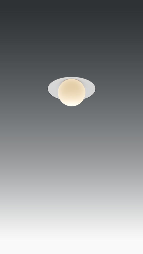 Occhio coro moon piano v pure weiß matt Deckenstrahler