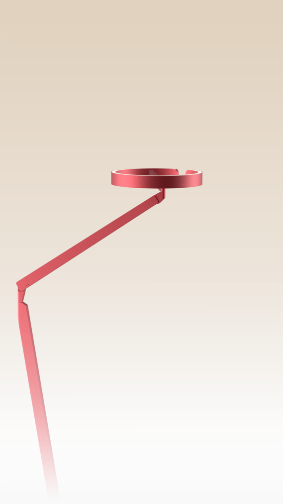 Occhio Gioia lettura floor luminaire on beige backround